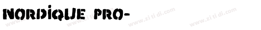 Nordique Pro字体转换